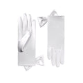 Pearl Short Satin Gloves - Penelope