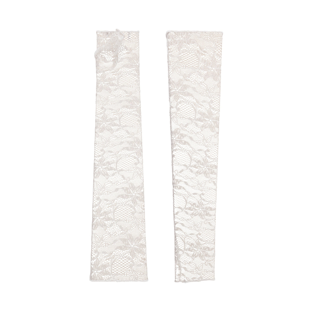 Serena | Fingerless Lace Opera Glove – Ivory