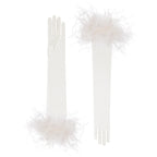 Sofia | Tulle Opera Glove – Ivory