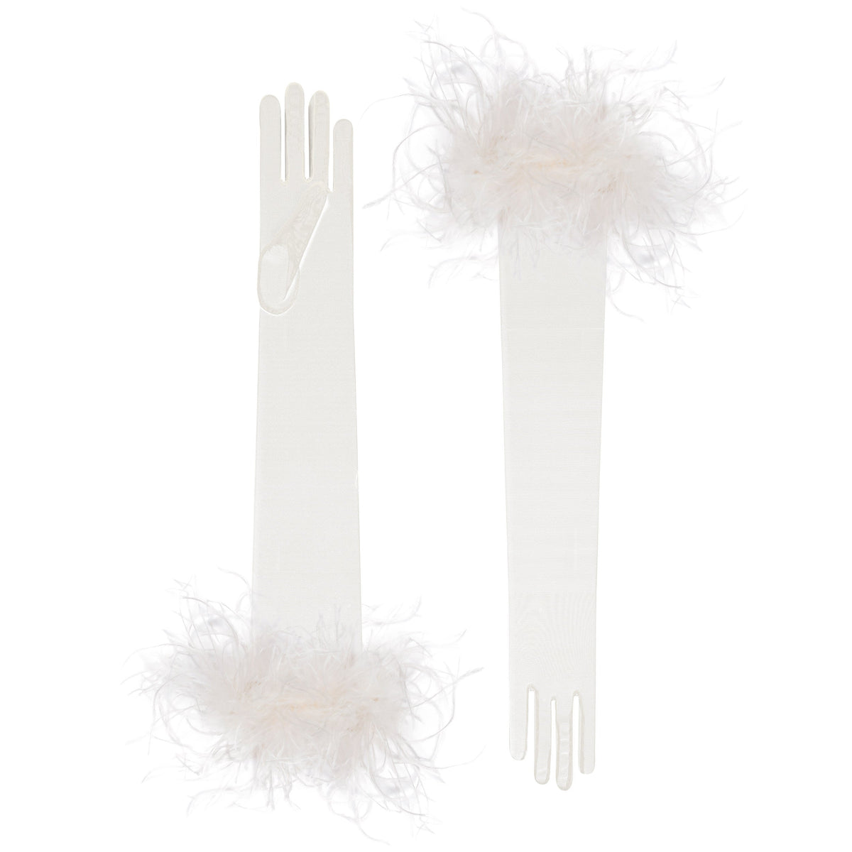 Sofia | Tulle Opera Glove – Ivory
