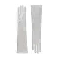 Theodora | Silk Opera Glove – Dove Grey