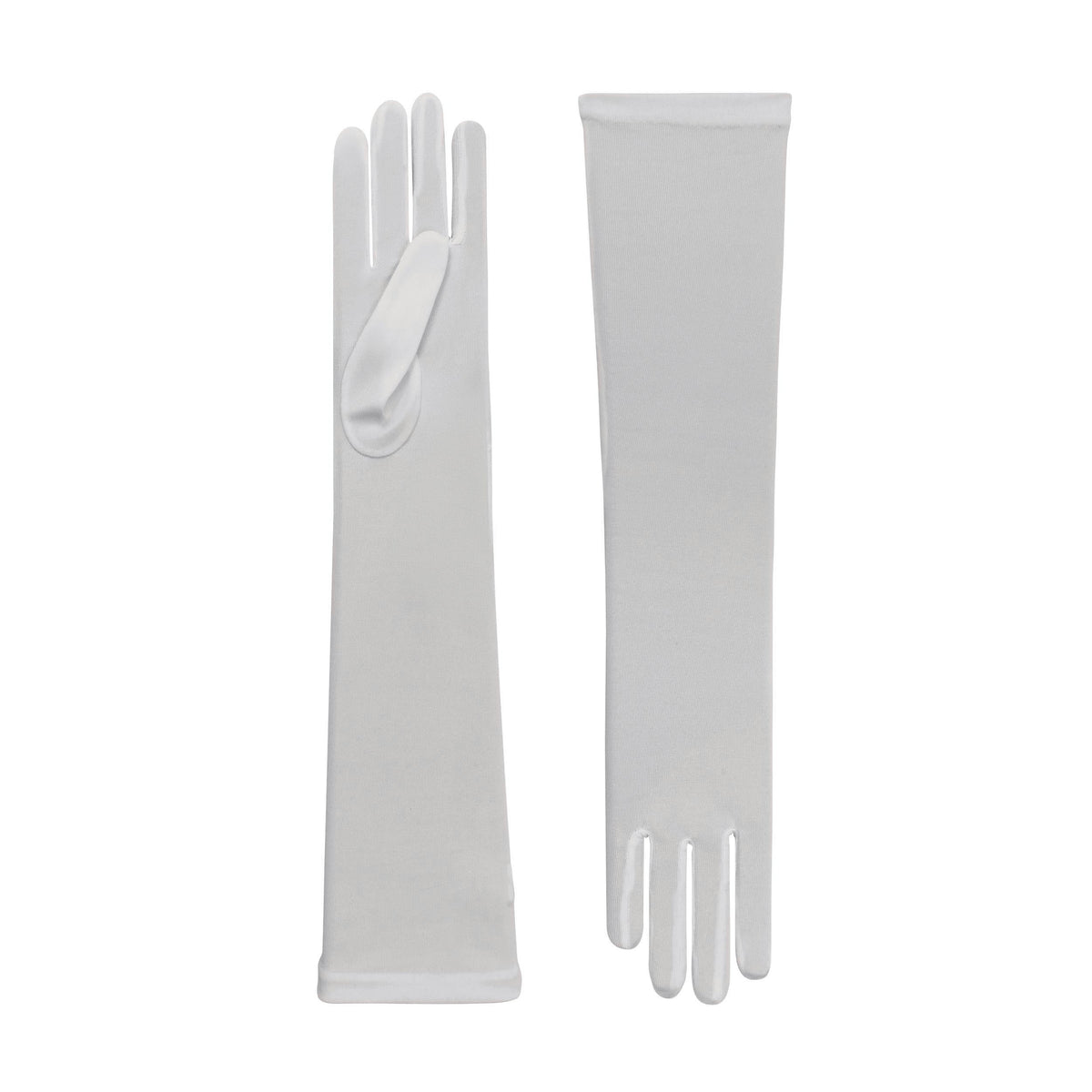 Theodora | Silk Opera Glove – Dove Grey