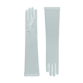 Theodora | Silk Opera Glove – Porcelain Blue