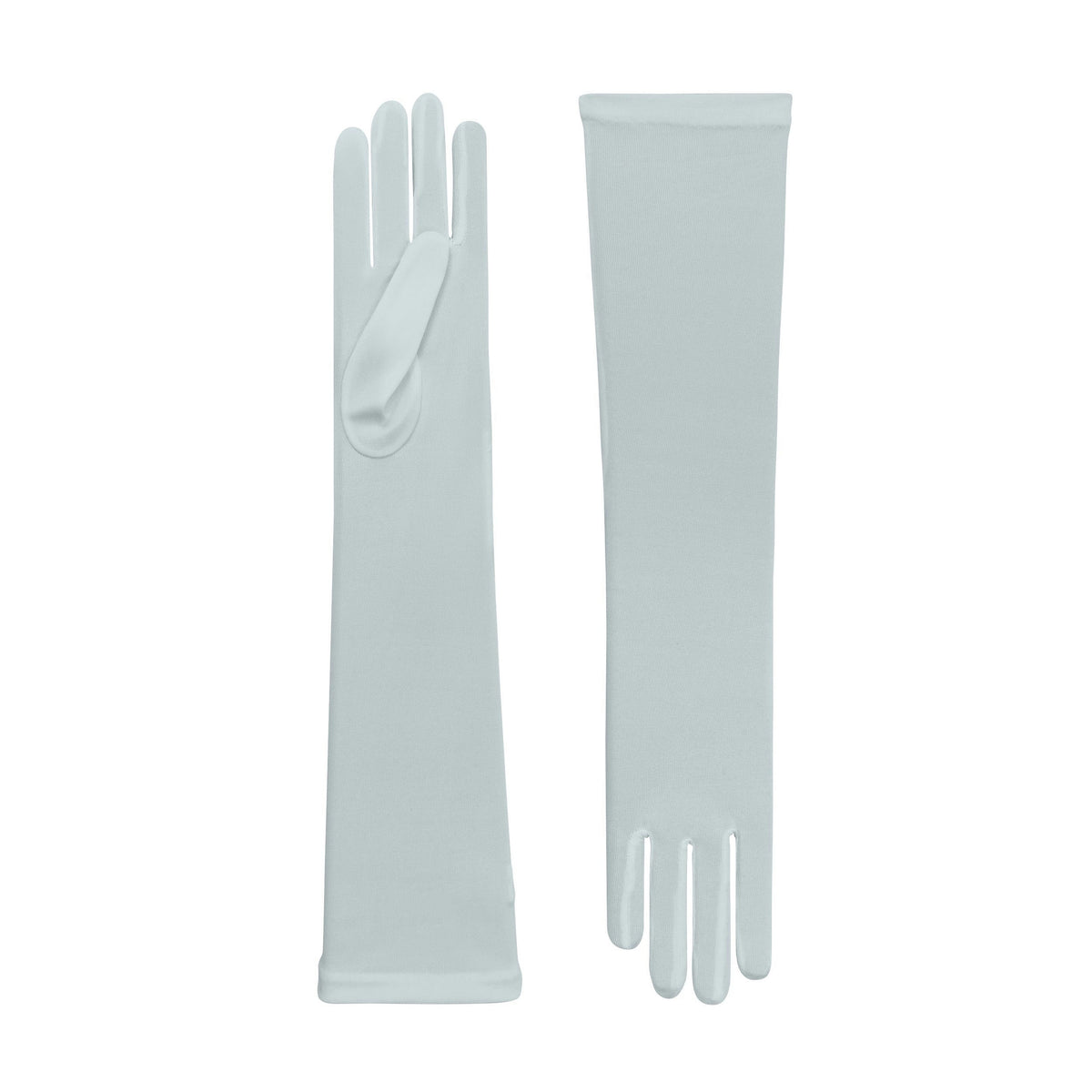 Theodora | Silk Opera Glove – Porcelain Blue