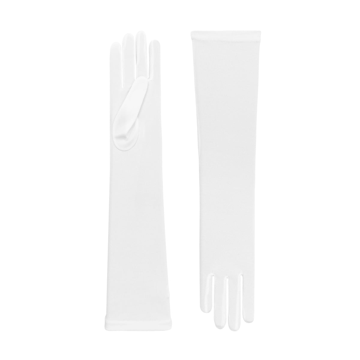 Theodora | Silk Opera Glove – White