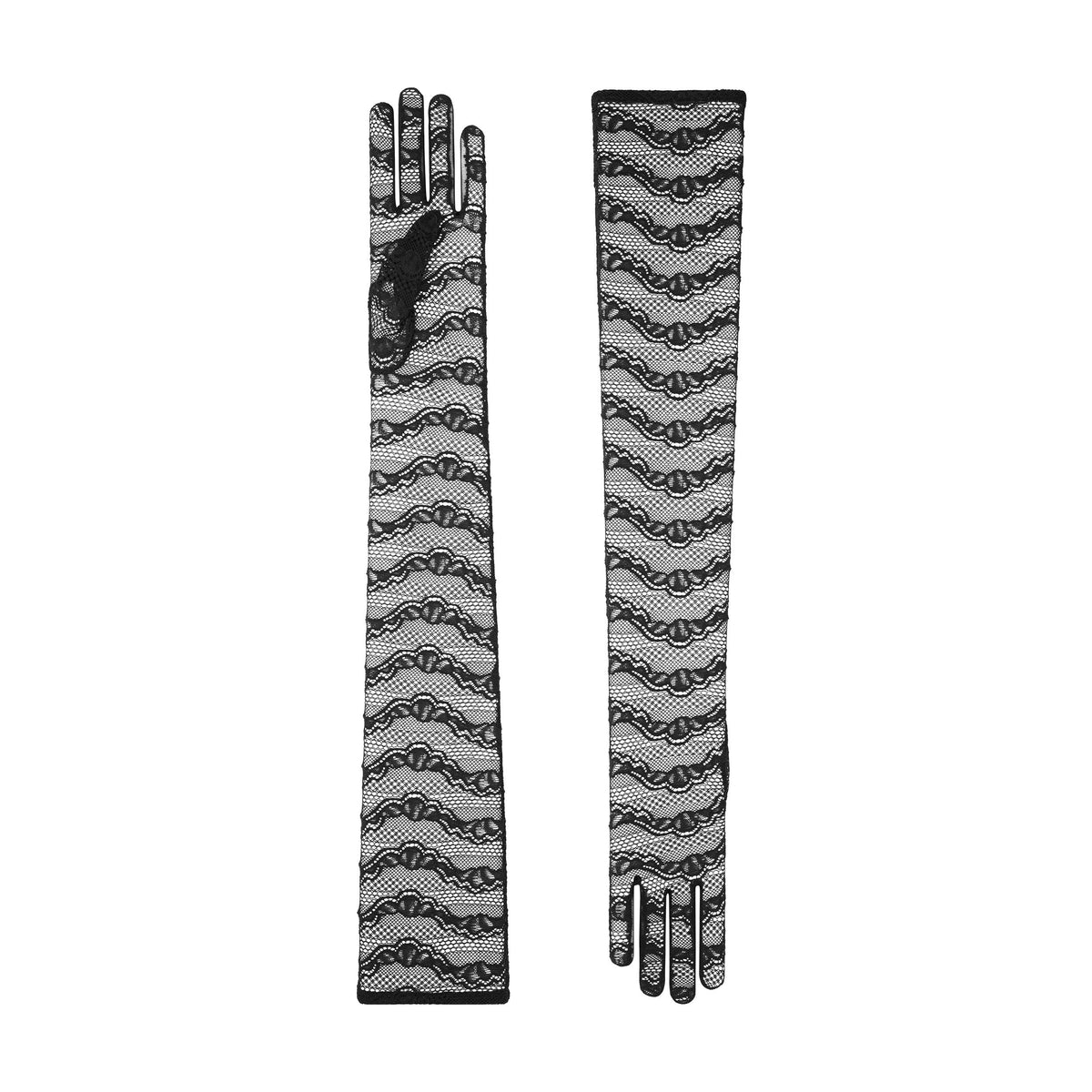 Zoe | Lace Opera Glove – Black