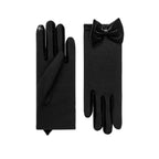 Aimée | Guante de lana merino-Negro-Cornelia James