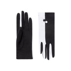 Camilla | Sueded Cotton Day Glove-Black / White-Cornelia James [cw:black-/-white]