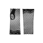 Zara | Guante de encaje sin dedos-Negro-Cornelia James